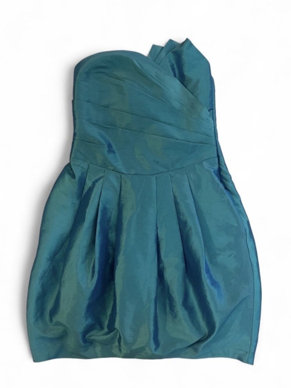 NWT Vintage Y2K Mini Blue Strapless Dress Prom Hoco Dance Formal Deadstock, M